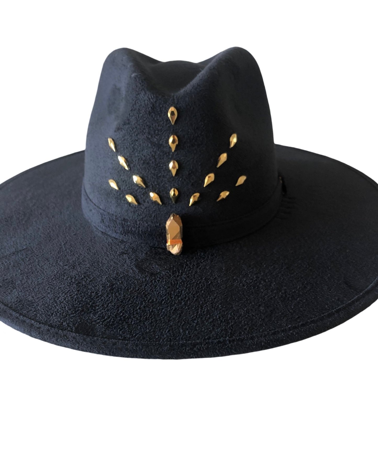 black hat with crystals