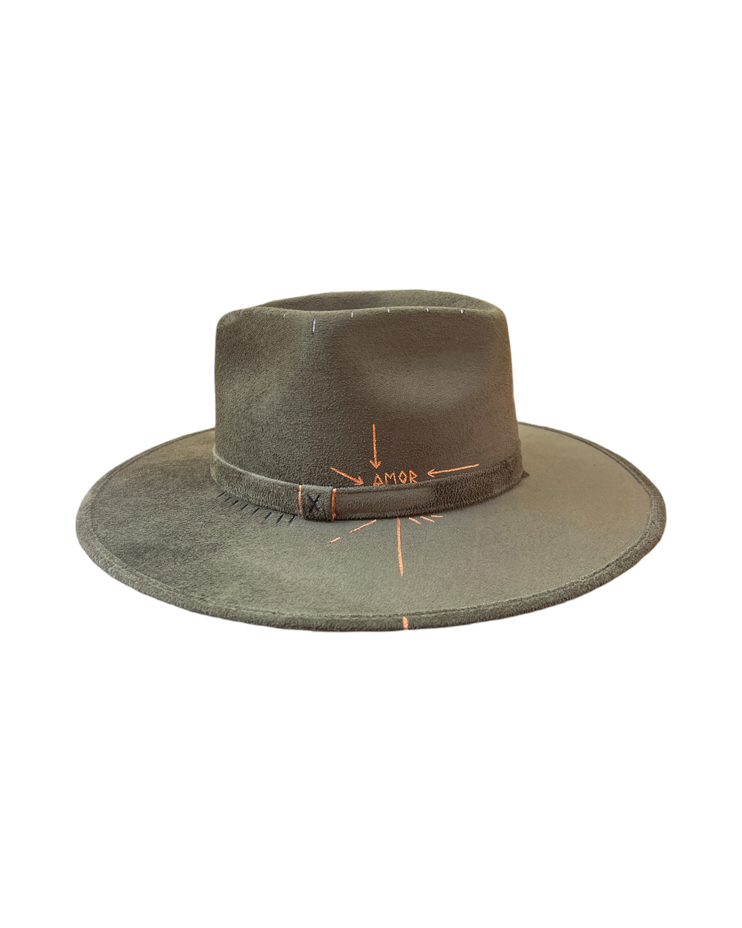 Military green rhombus hat