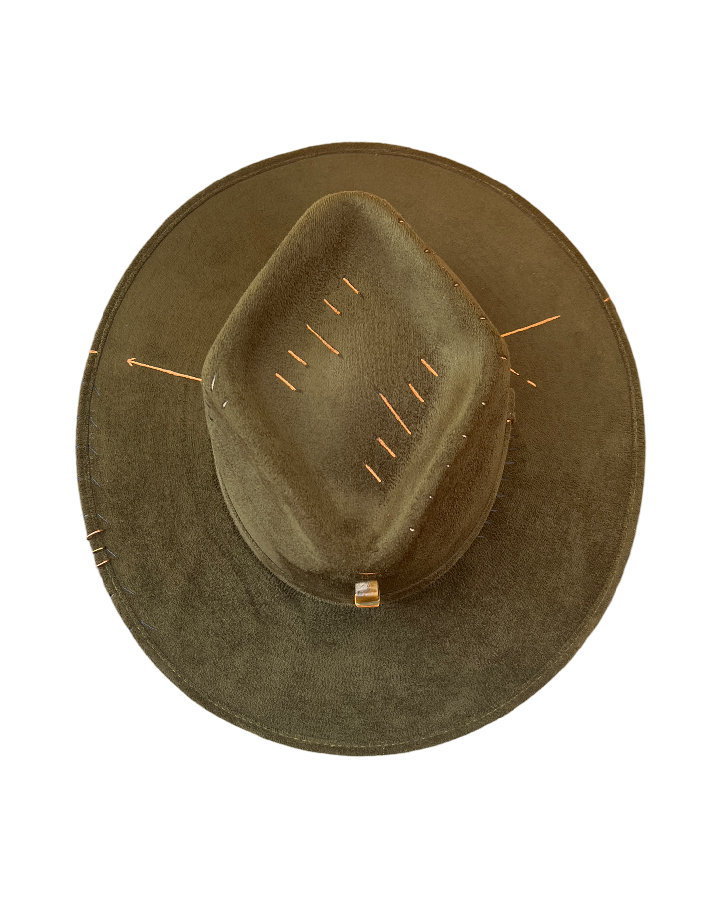Military green rhombus hat
