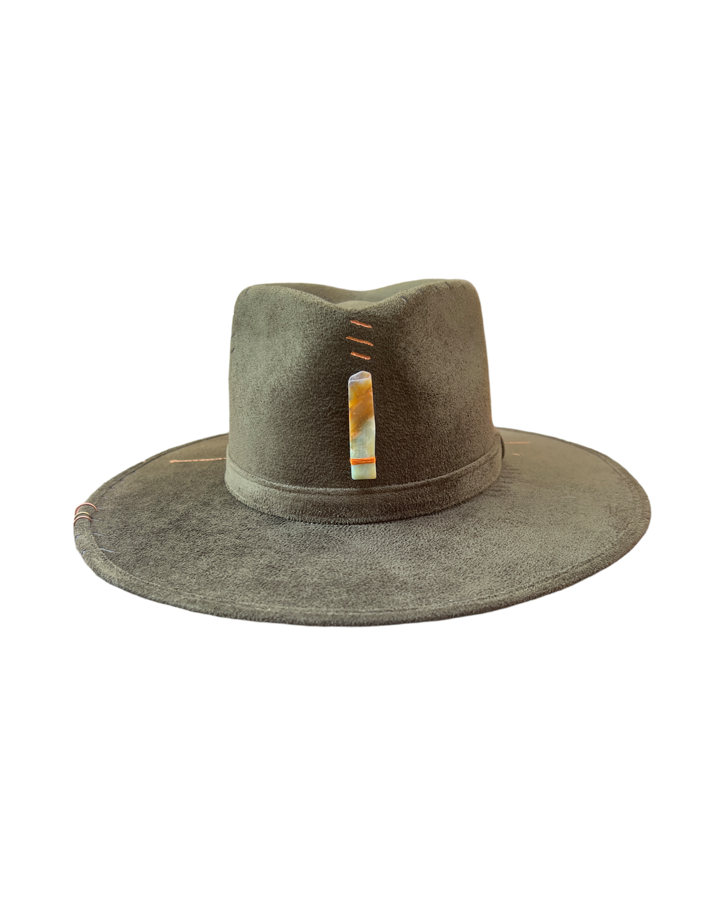 Military green rhombus hat