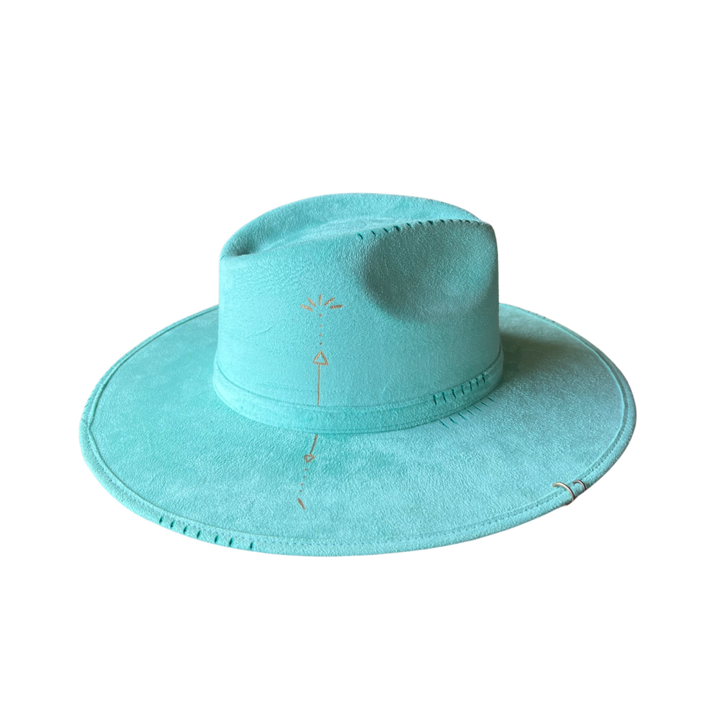 Turquoise Love Hat With Front Burnouts