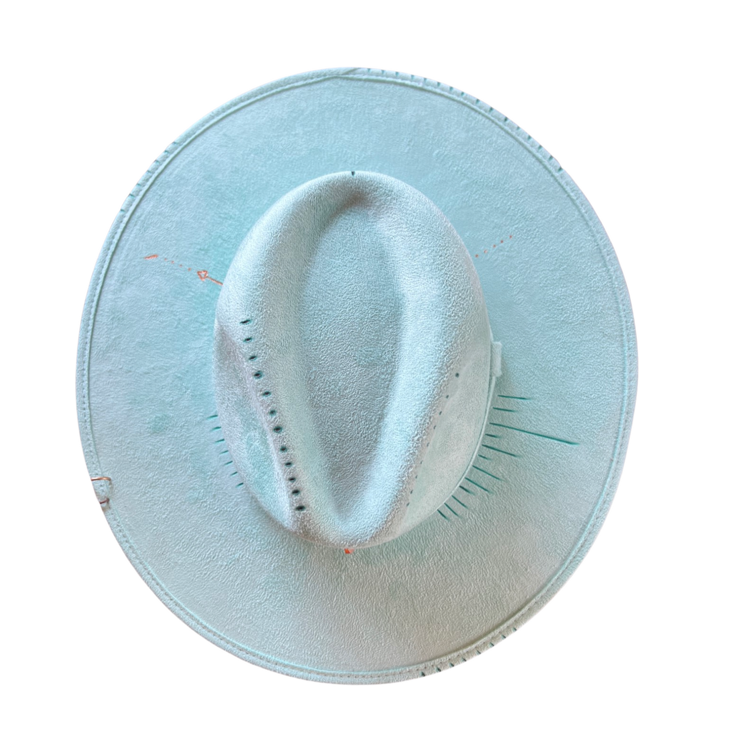 Turquoise Love Hat With Front Burnouts